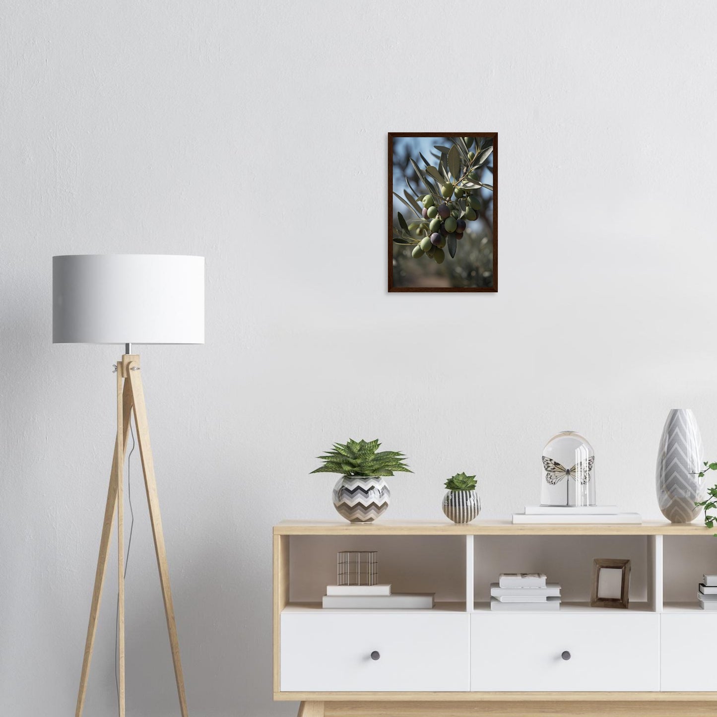Olivenpracht, Poster mit Holzrahmen - Stiers Beste