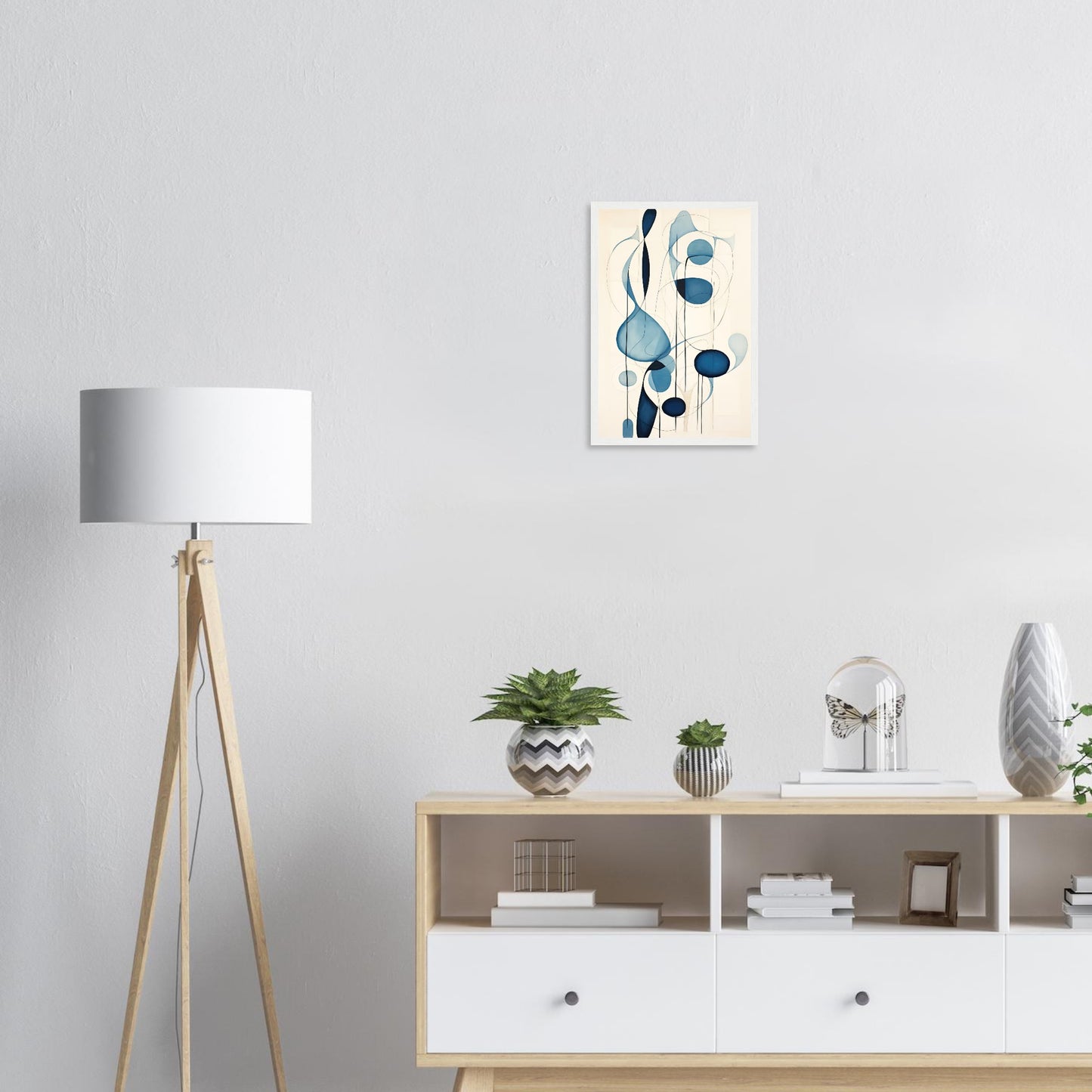 Blue Tear, Poster mit Holzrahmen - Stiers Beste