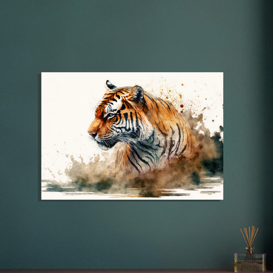 Faszination des Tigers, Aluminiumdruck - Stiersbeste