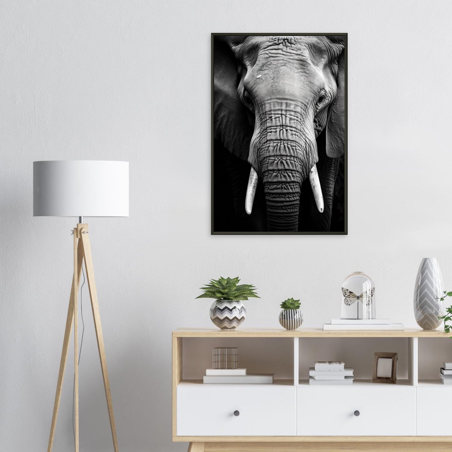 Dickhäuter, Poster mit Alurahmen - Stiersbeste