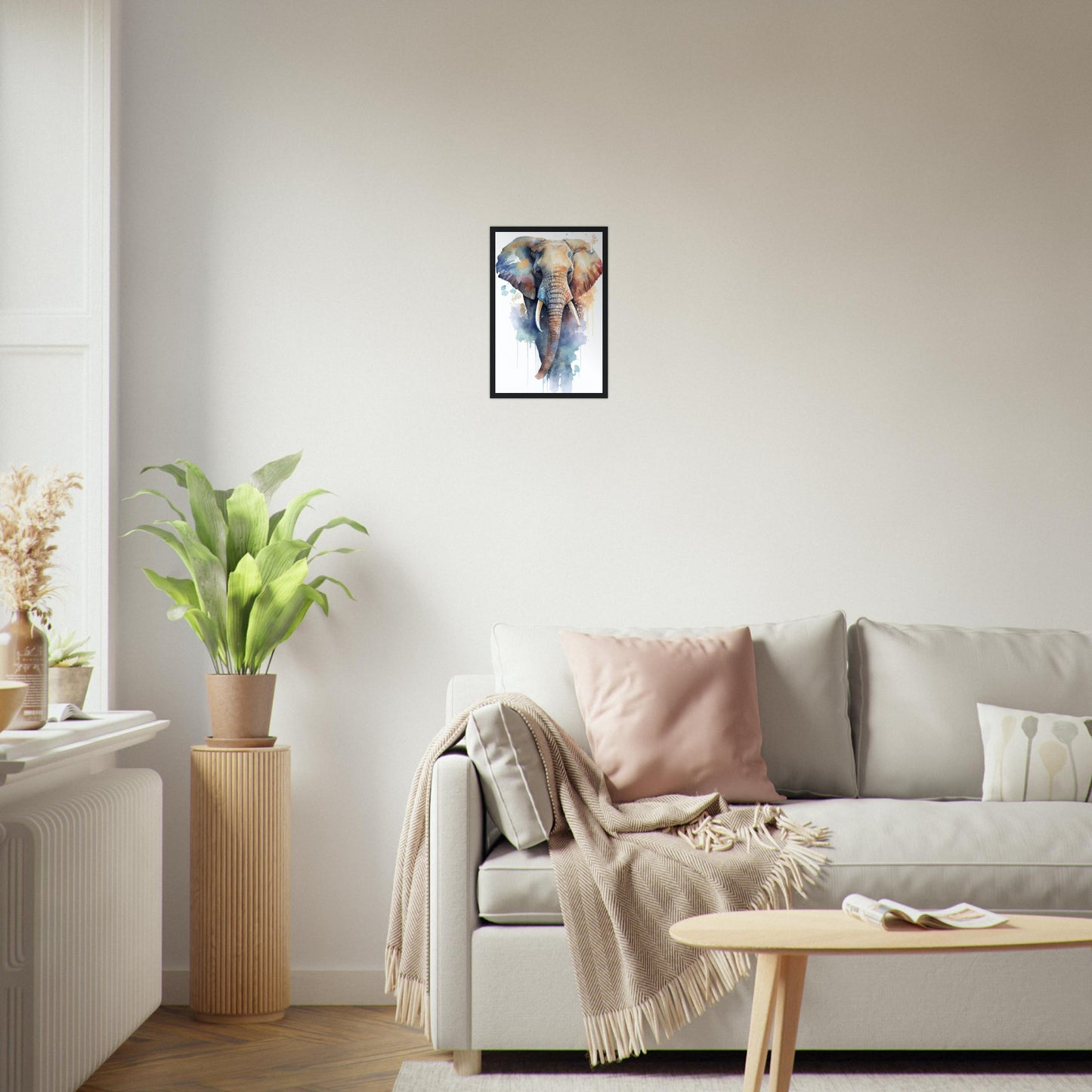 Der sanfte Riese, Poster mit Holzrahmen - Stiersbeste