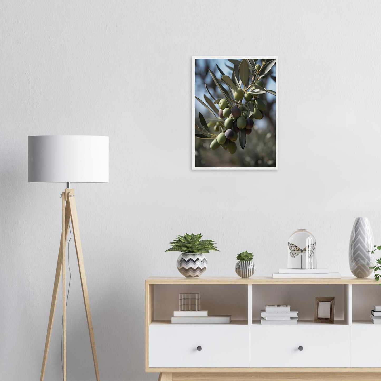 Olivenpracht, Poster mit Holzrahmen - Stiers Beste