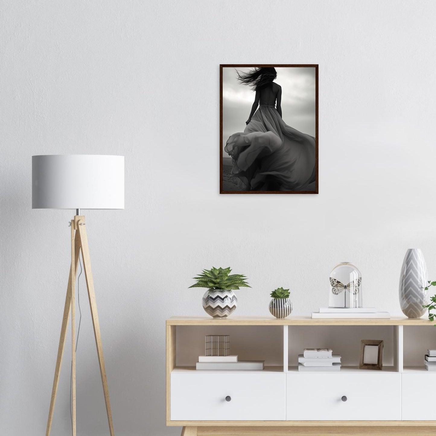Verträumte Wege, Poster mit Holzrahmen - Stiers Beste