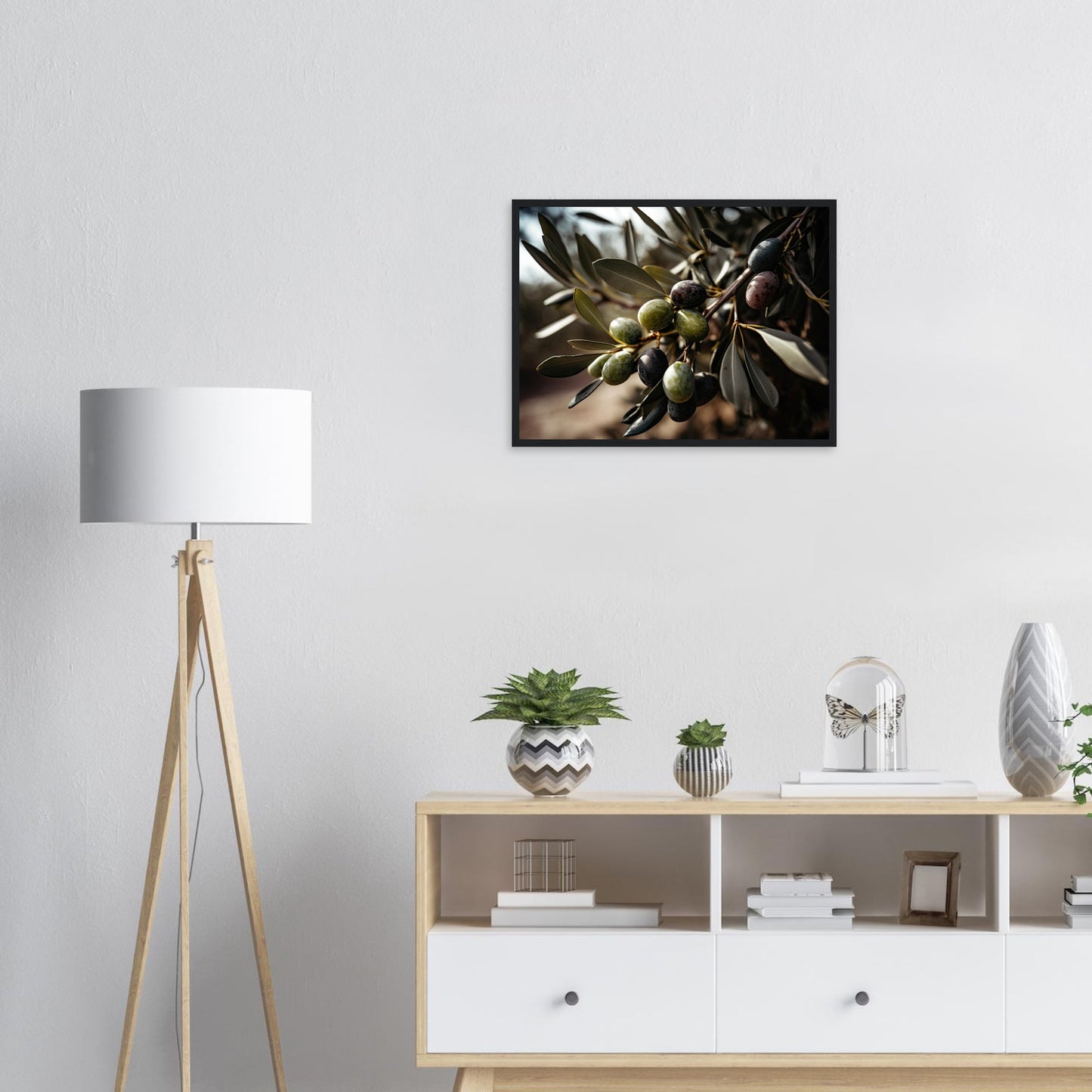 Olive Gefällig?, Poster mit Holzrahmen - Stiers Beste