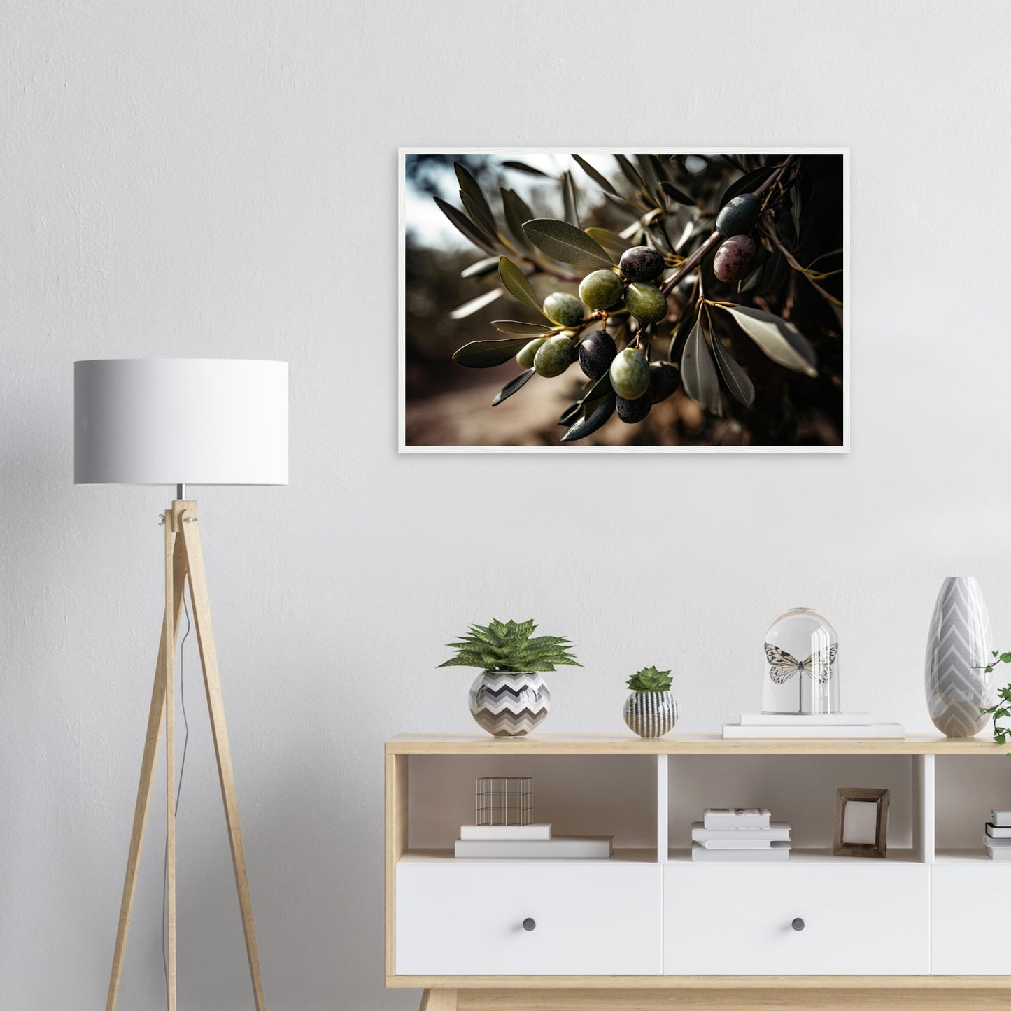 Olive Gefällig?, Poster mit Holzrahmen - Stiers Beste