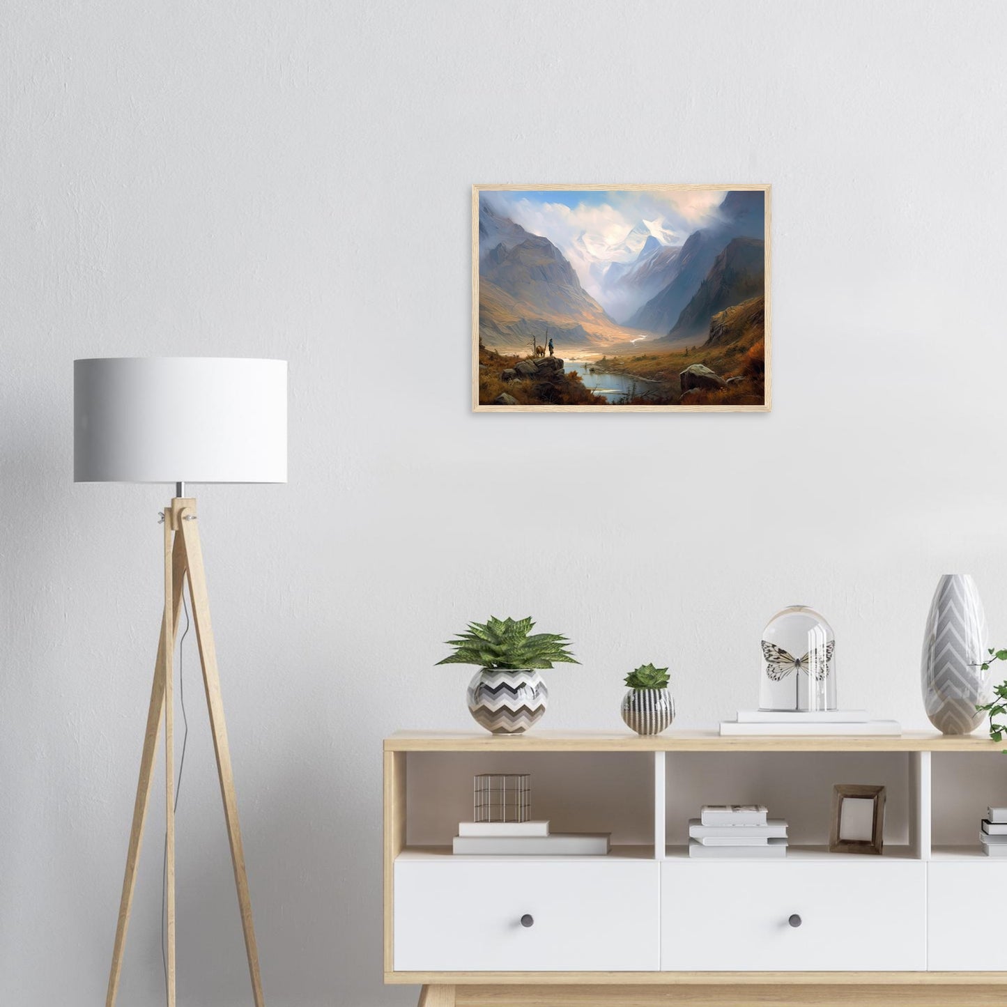 Mongolische Abenteuer, Poster mit Holzrahmen - Stiersbeste