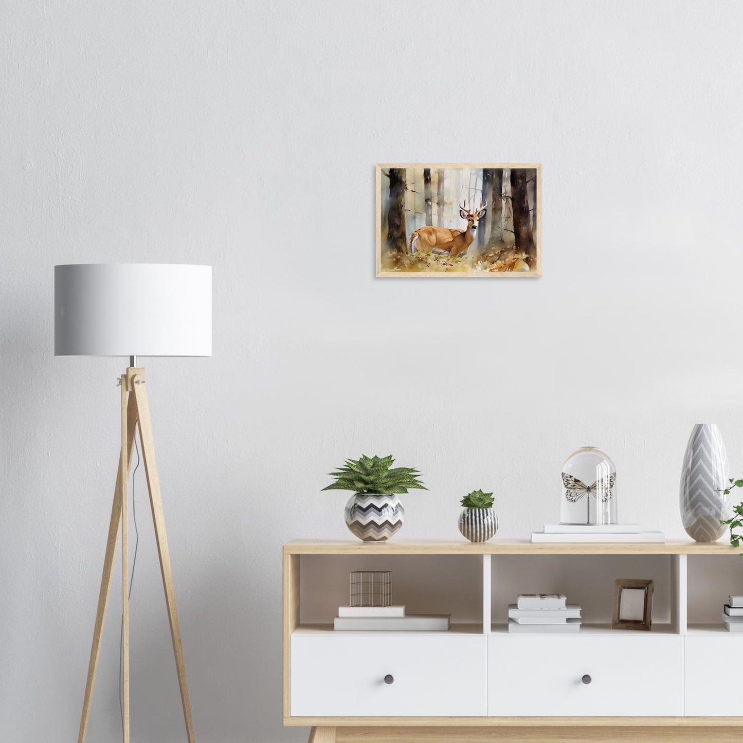 Natürliche Anmut, Poster mit Holzrahmen - Stiersbeste