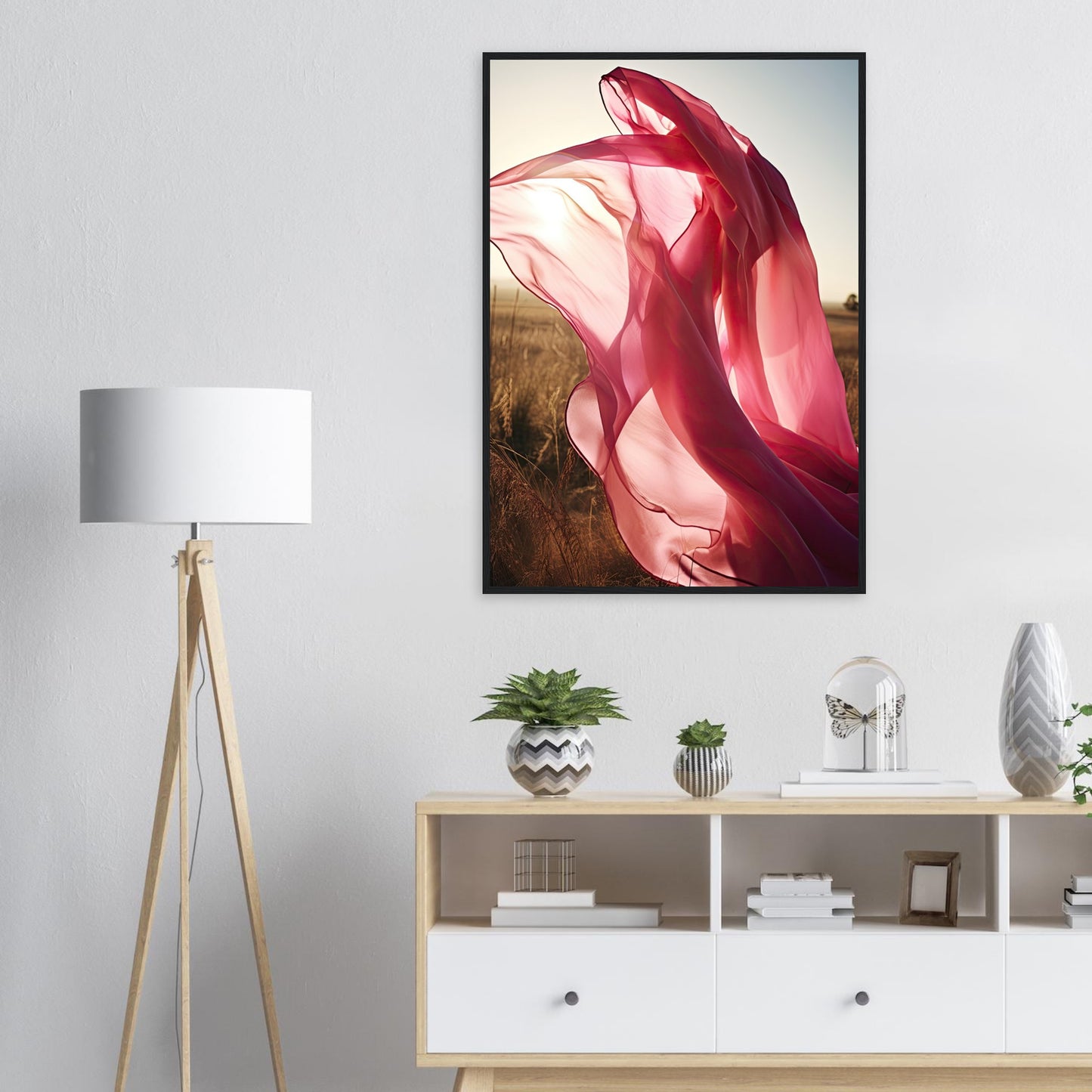 Pink Dance, Poster mit Holzrahmen - Stiers Beste