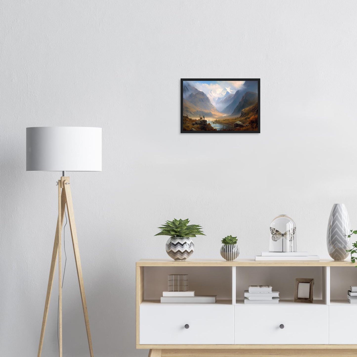 Mongolische Abenteuer, Poster mit Holzrahmen - Stiersbeste
