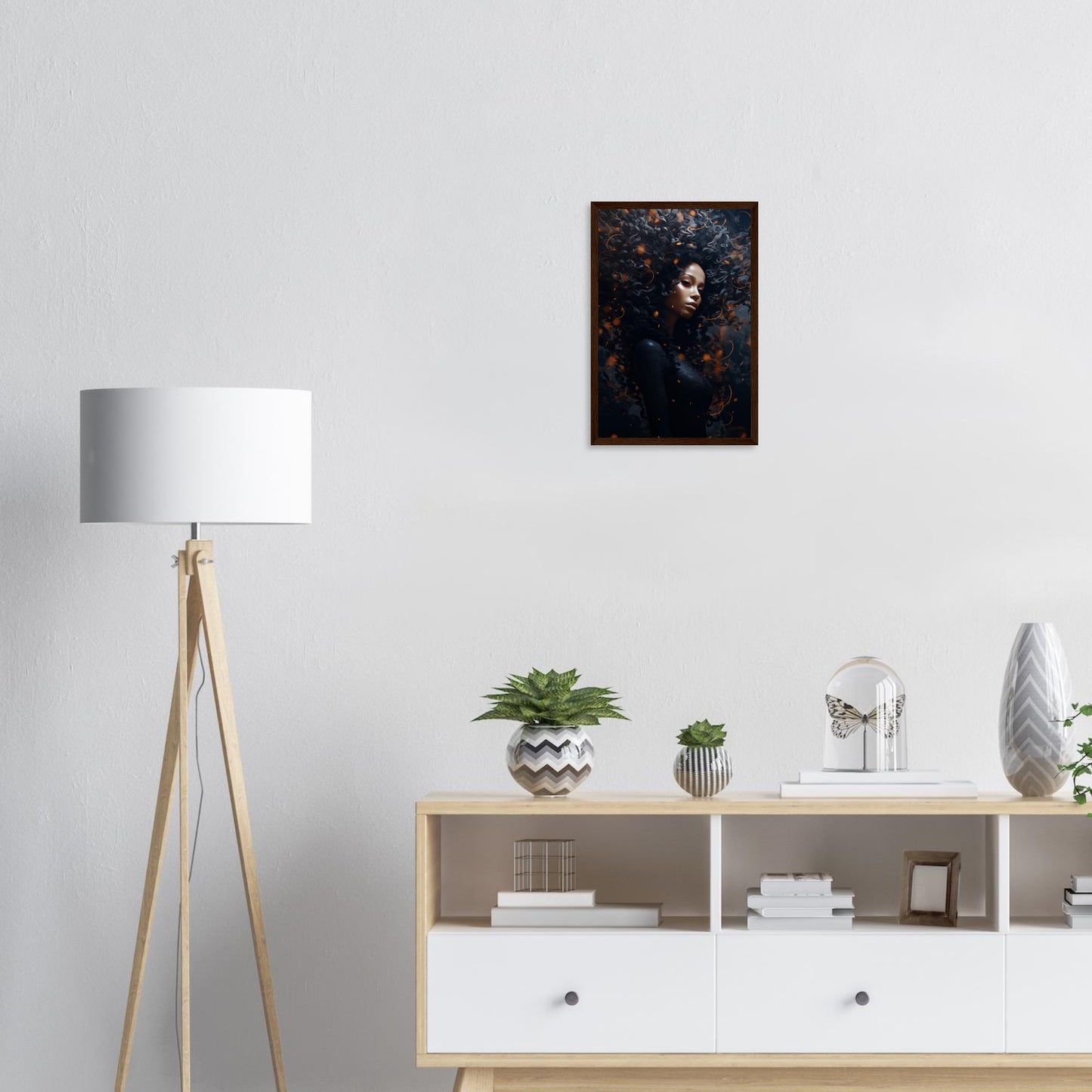 Golden Dark, Poster mit Holzrahmen - Stiers Beste