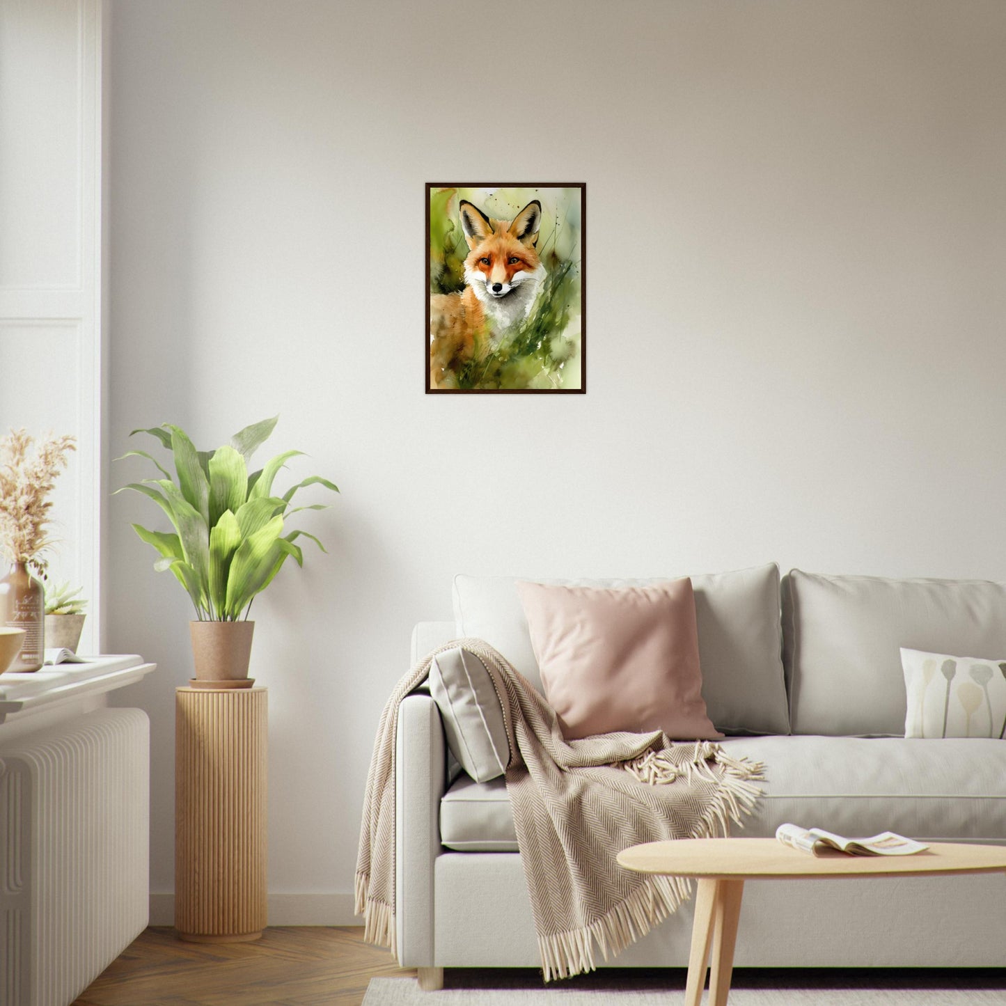 In den Augen des Fuchses, Poster mit Holzrahmen - Stiersbeste