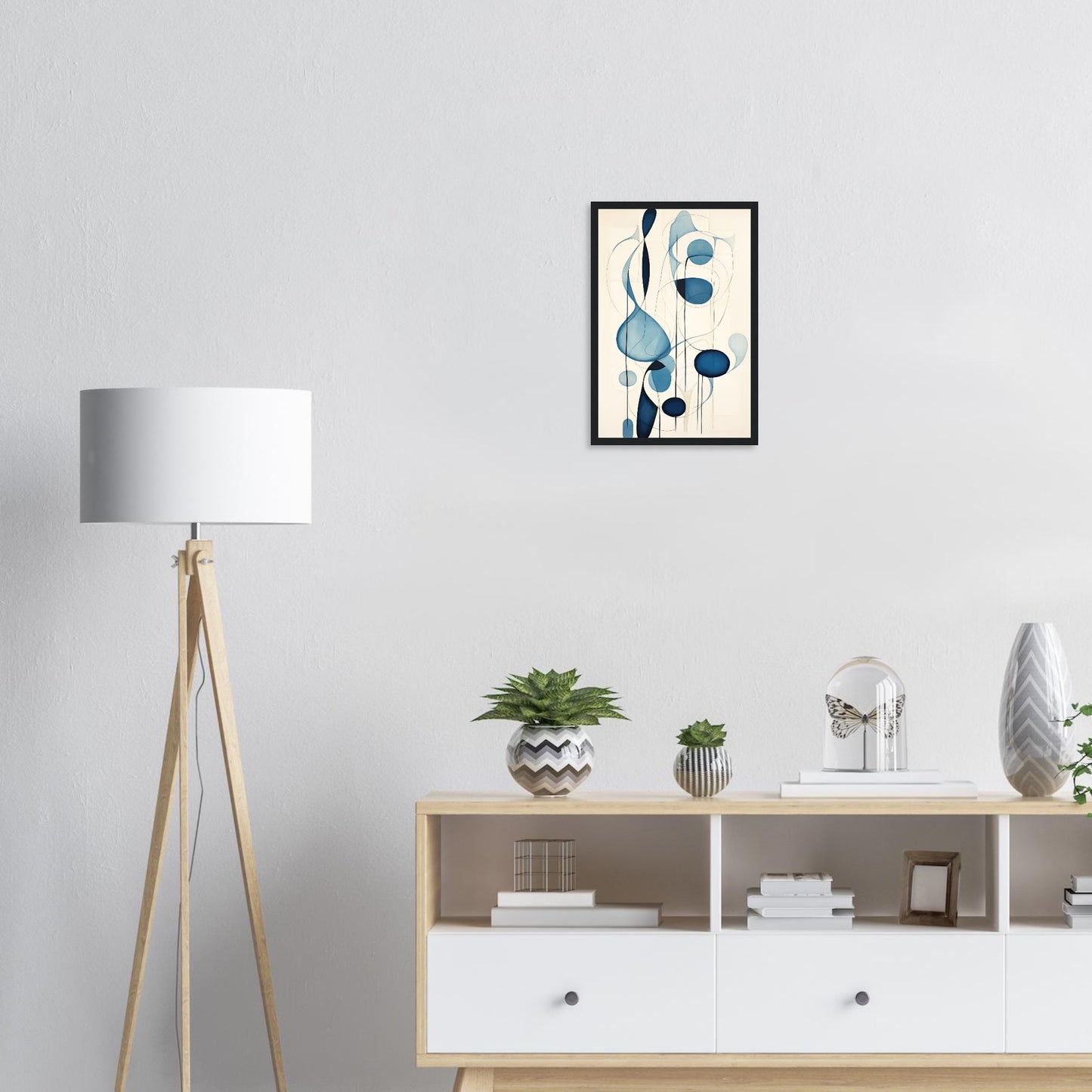Blue Tear, Poster mit Holzrahmen - Stiers Beste