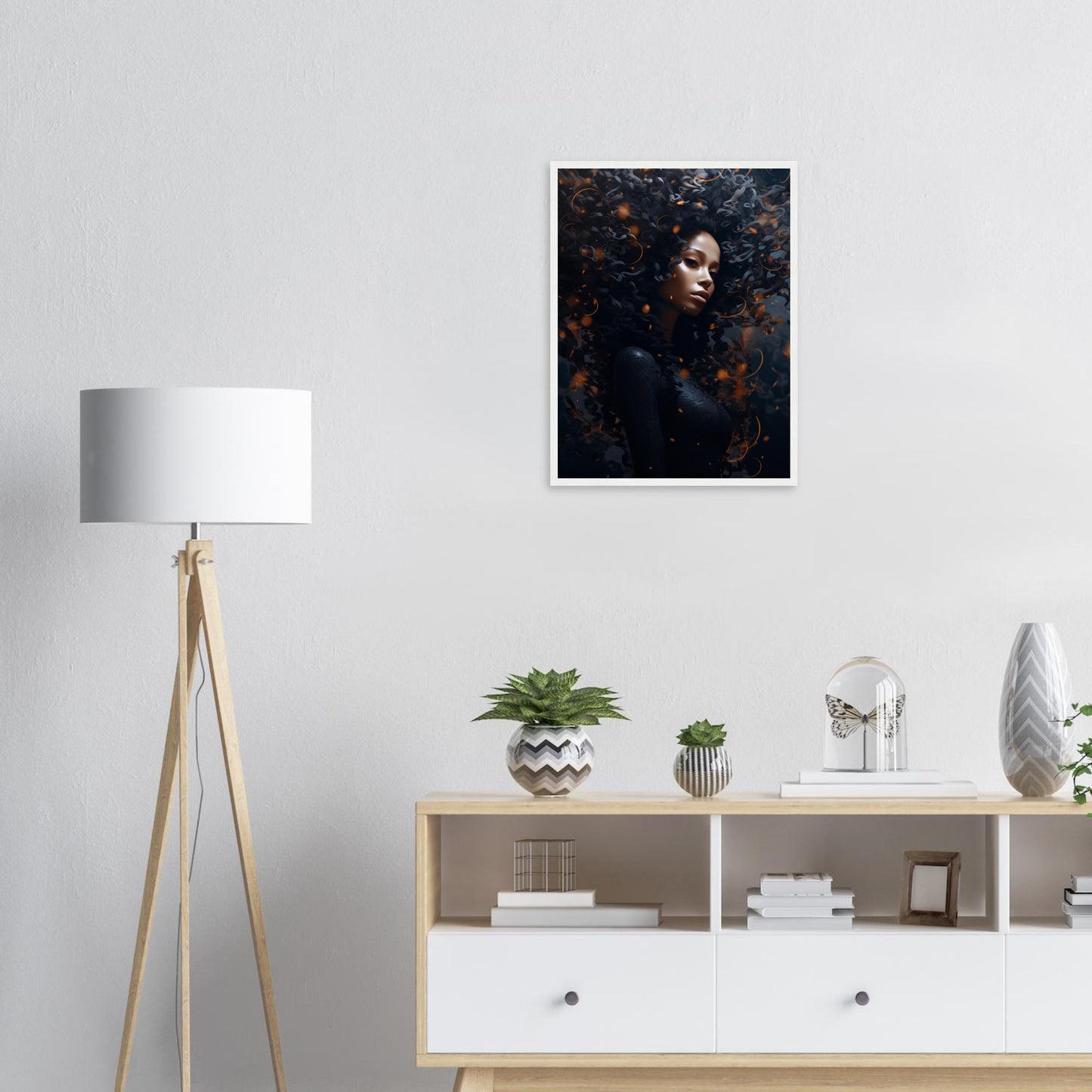 Golden Dark, Poster mit Holzrahmen - Stiers Beste