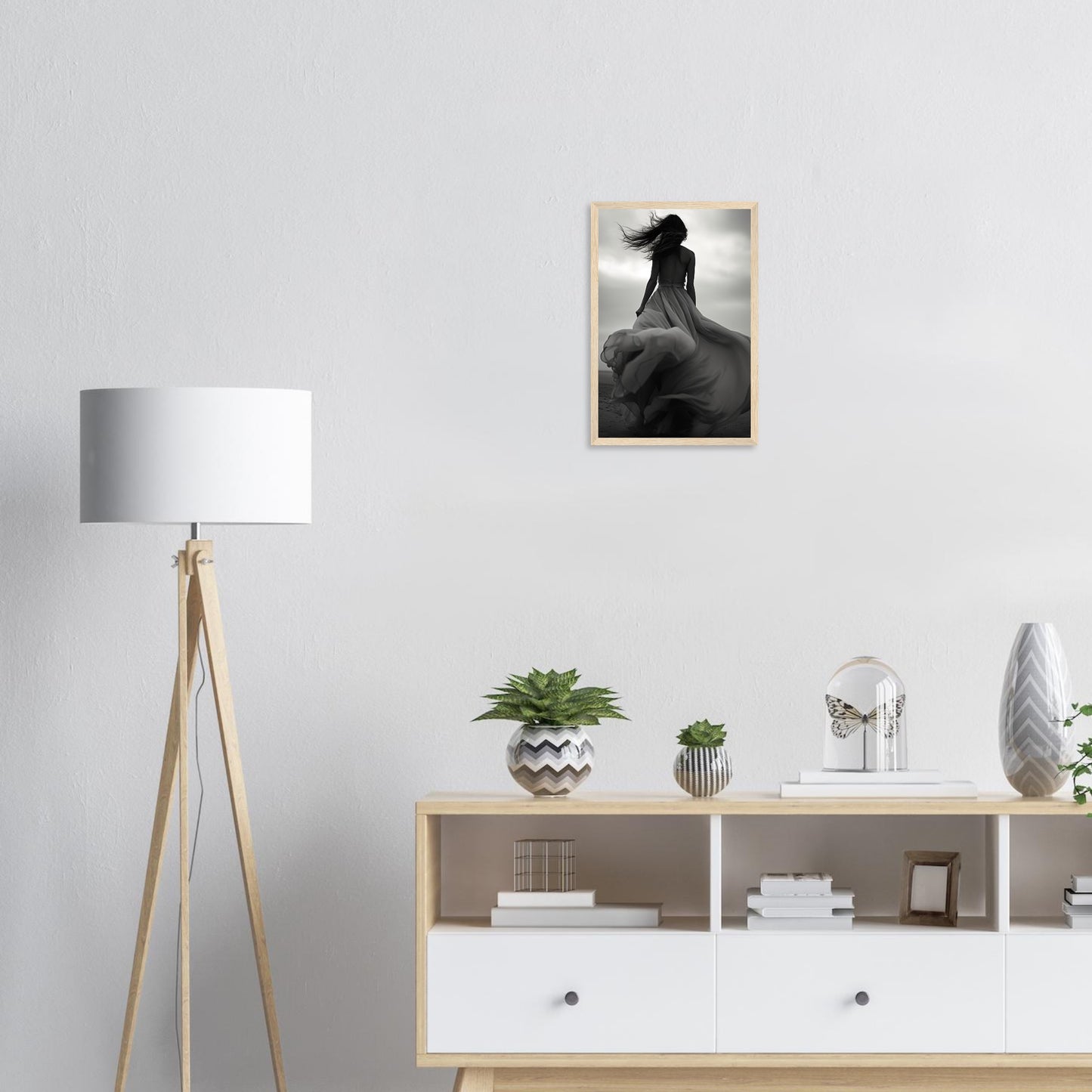 Verträumte Wege, Poster mit Holzrahmen - Stiers Beste