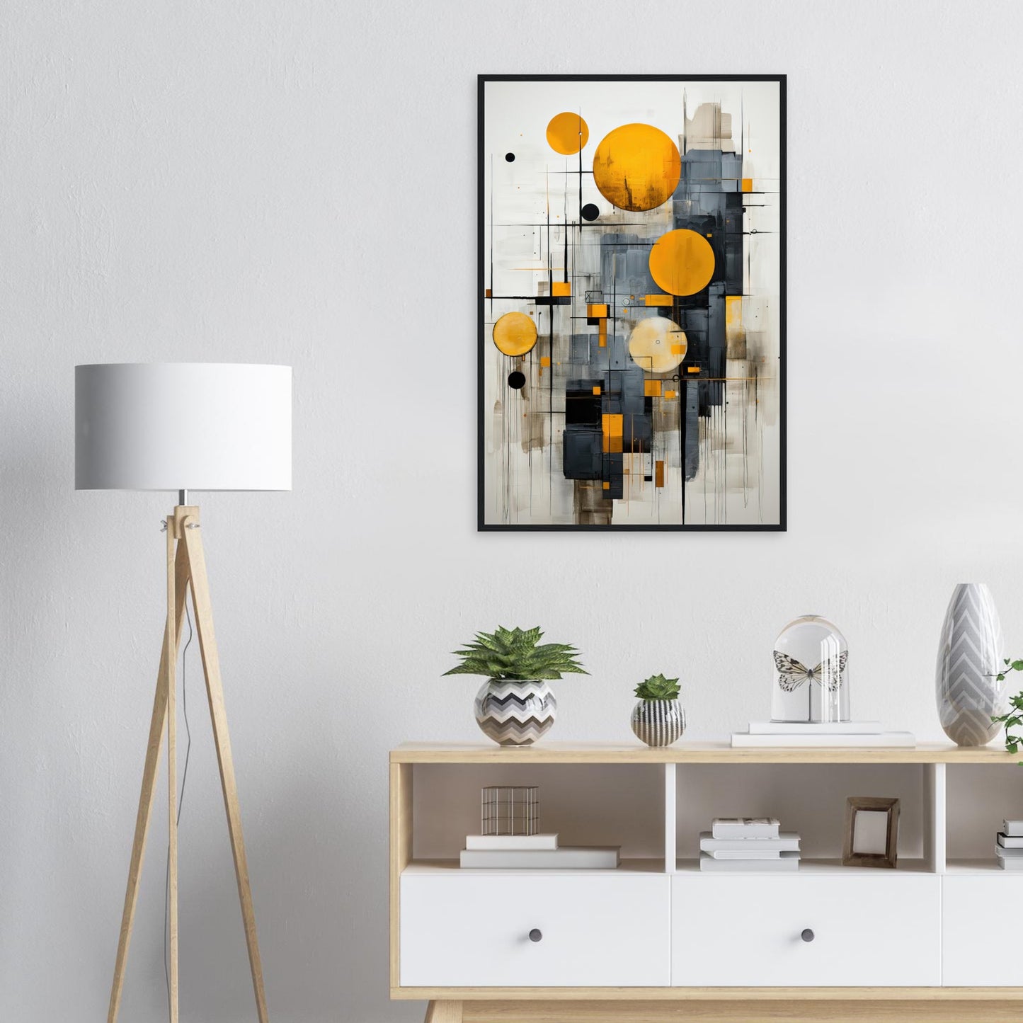 Golden Bubble, Poster mit Holzrahmen - Stiers Beste