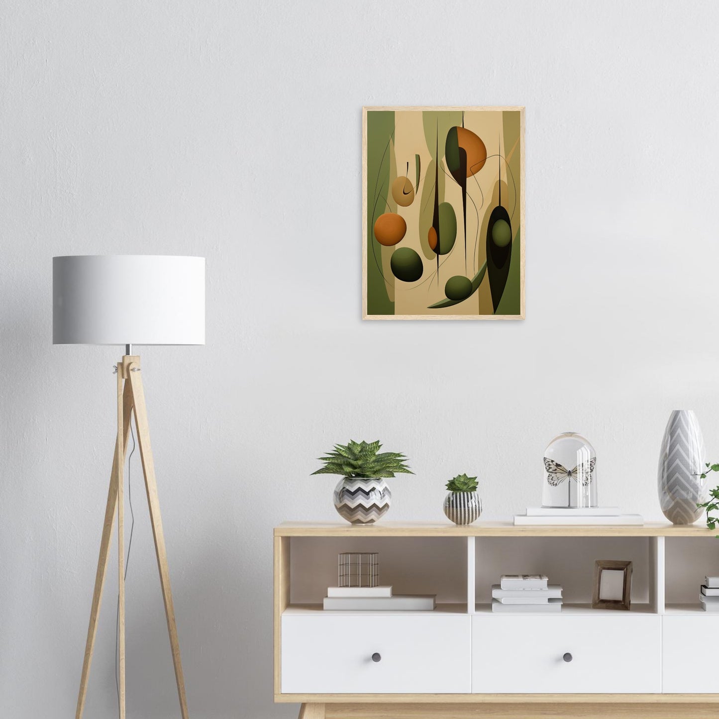 Grüne Synthese, Poster mit Holzrahmen - Stiers Beste