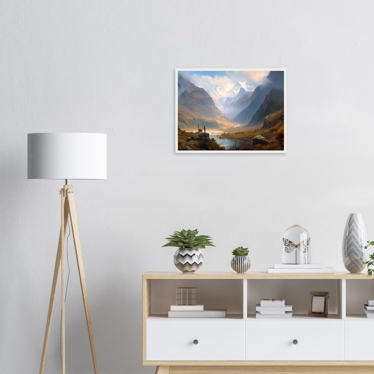 Mongolische Abenteuer, Poster mit Holzrahmen - Stiersbeste