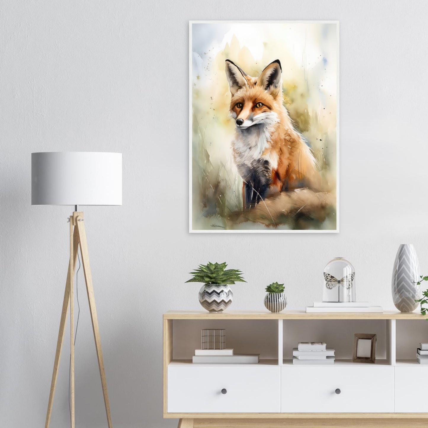 Die Wildnis im Blick, Poster mit Holzrahmen - Stiersbeste
