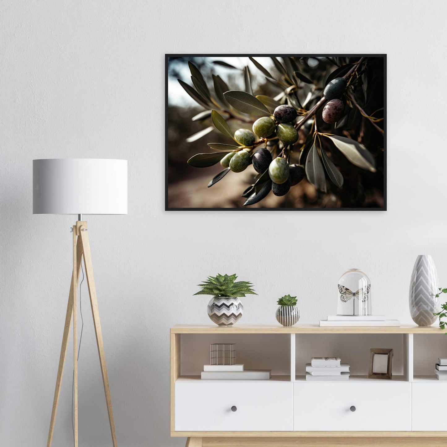 Olive Gefällig?, Poster mit Holzrahmen - Stiers Beste
