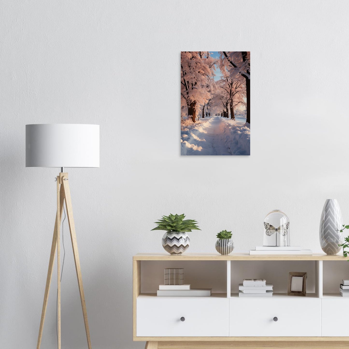 Winterlandschaft, Holzdruck - Stiers Beste