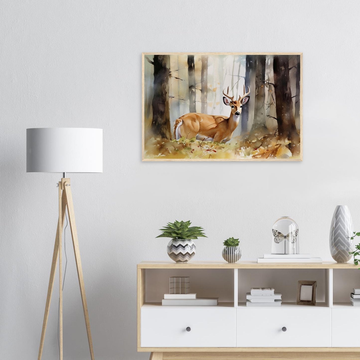 Natürliche Anmut, Poster mit Holzrahmen - Stiersbeste