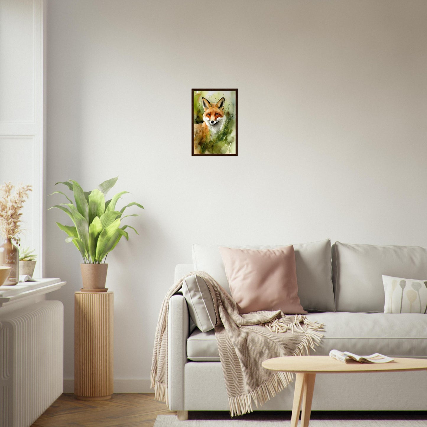 In den Augen des Fuchses, Poster mit Holzrahmen - Stiersbeste