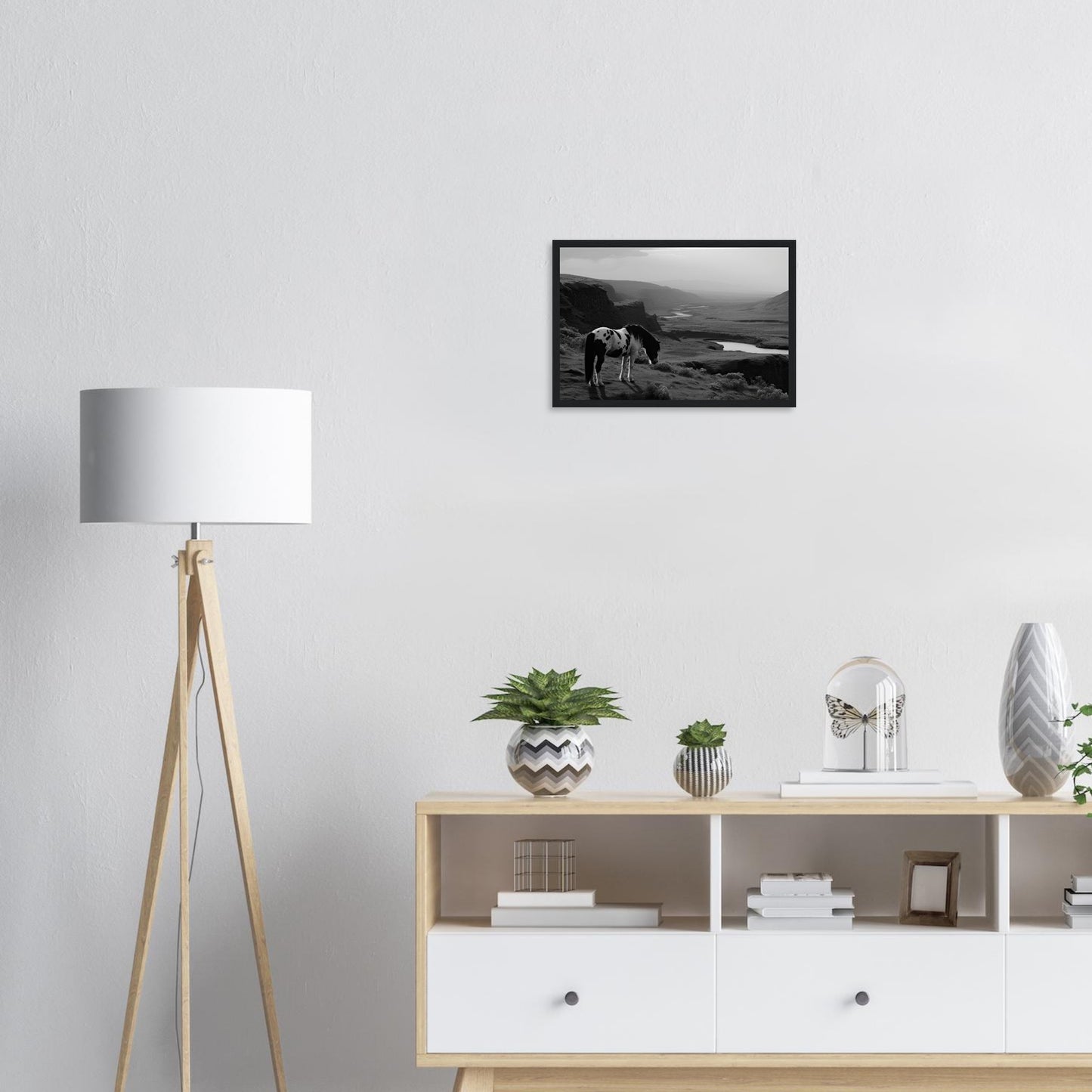 Steppenflüsterer, Poster mit Holzrahmen - Stiersbeste