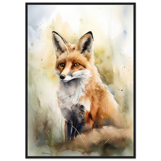 Die Wildnis im Blick, Poster mit Holzrahmen - Stiersbeste