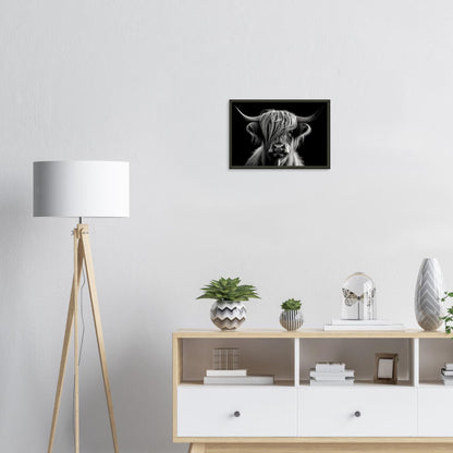 Hochlandgeflüster, Poster mit Alurahmen - Stiersbeste
