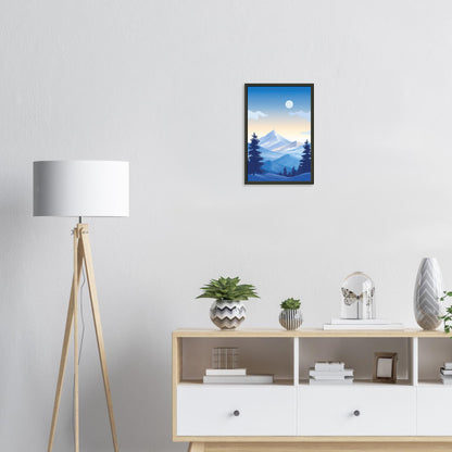 Blue Mountain, Poster mit Alurahmen - Stiers Beste