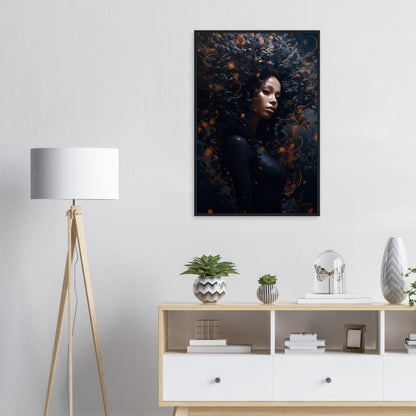 Golden Dark, Poster mit Holzrahmen - Stiers Beste
