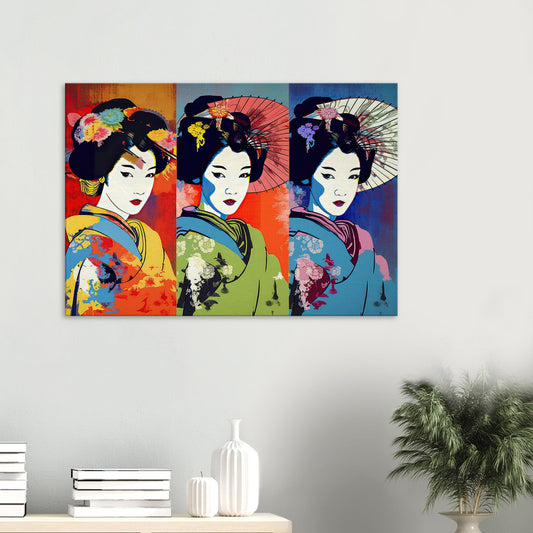 Farbenfrohe Geisha - Stiersbeste