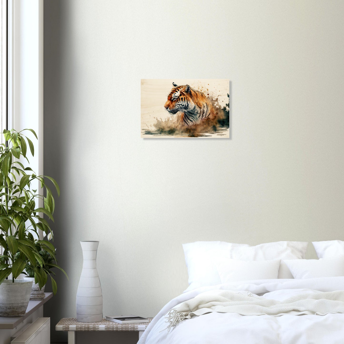 Faszination des Tigers, Holzdruck - Stiersbeste