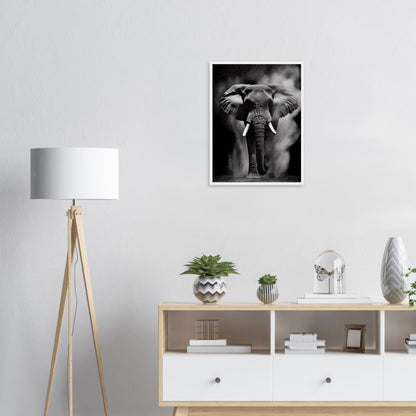 Die Essenz des Elefanten, Poster mit Holzrahmen - Stiersbeste