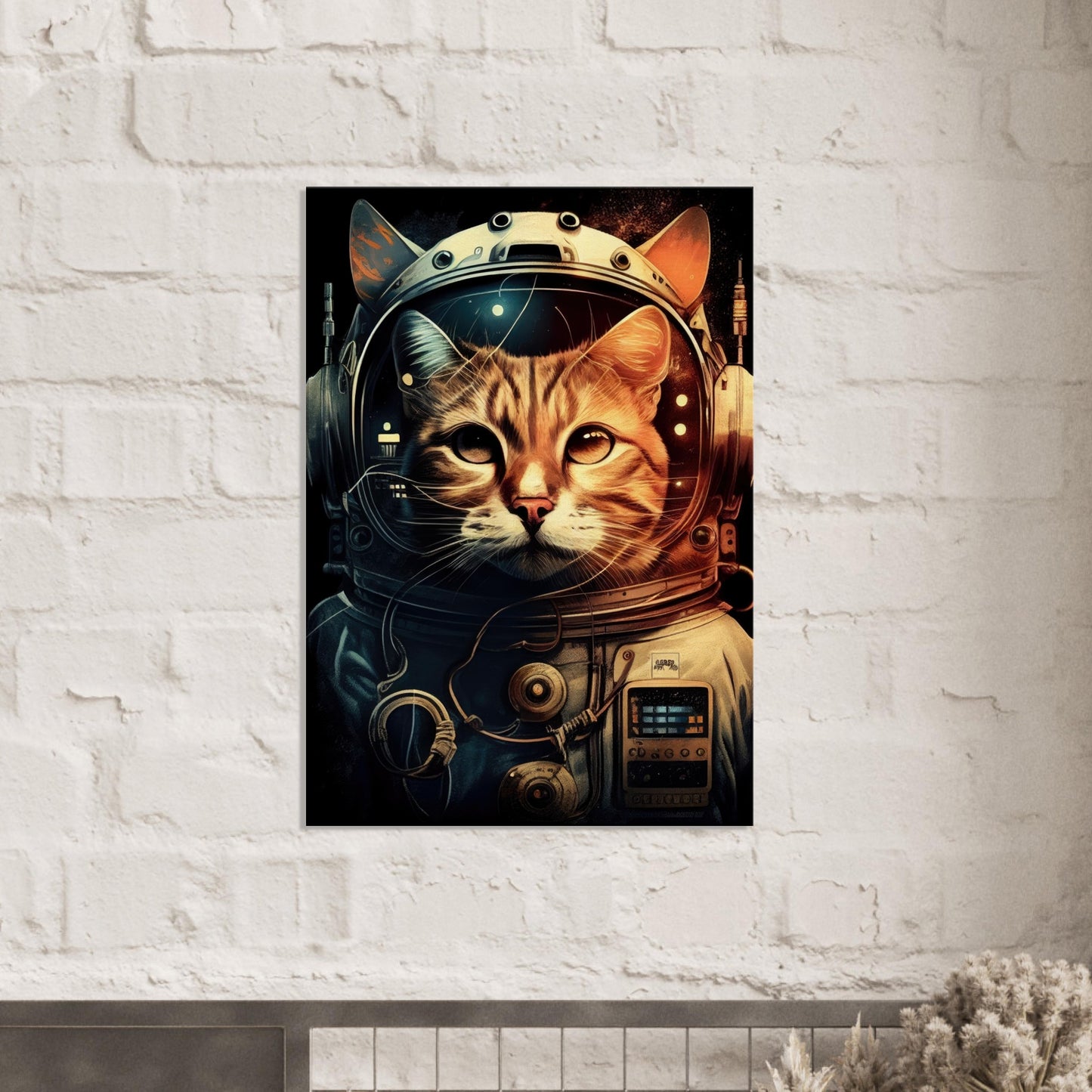 Space Cat, Leinwanddruck - Stiersbeste