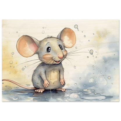 Happy Mouse, Holzdruck - Stiersbeste