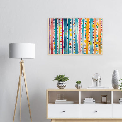Farbwand, Poster mit Holzrahmen - Stiers Beste