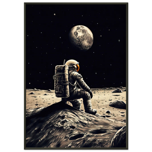 Moon Sit In, Poster mit Alurahmen - Stiers Beste