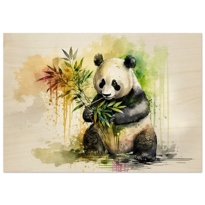 Panda Paradies, Holzdruck - Stiersbeste