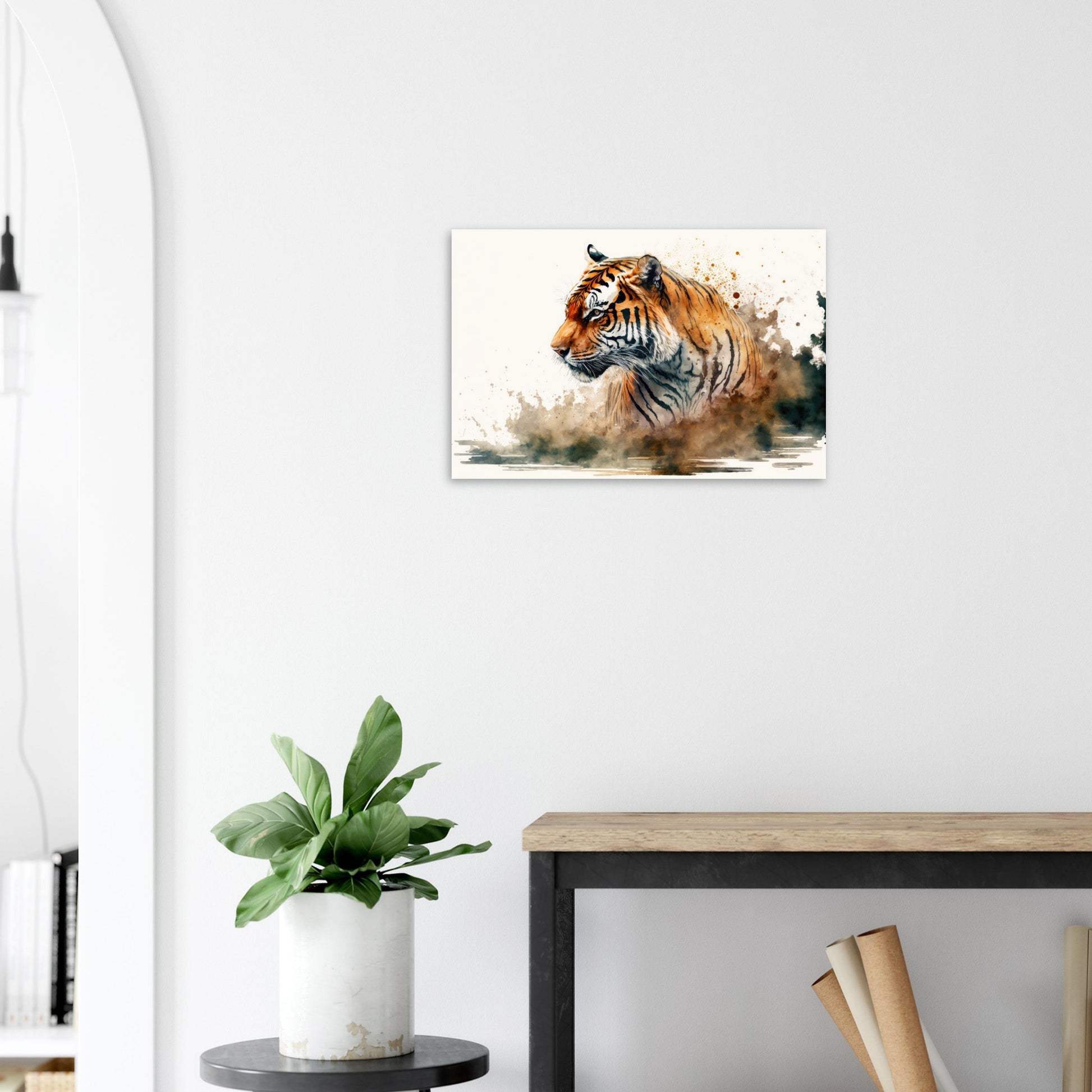 Faszination des Tigers, Aluminiumdruck - Stiersbeste