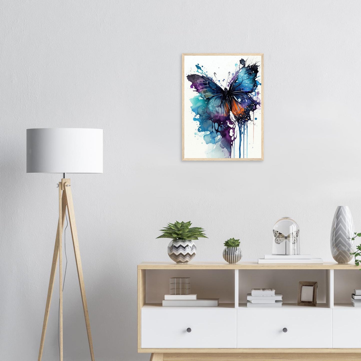 Flügeltanz, Poster mit Holzrahmen - Stiersbeste