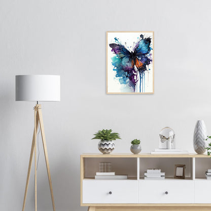 Flügeltanz, Poster mit Holzrahmen - Stiersbeste