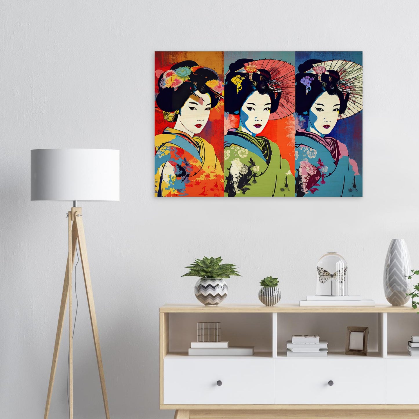 Farbenfrohe Geisha - Stiersbeste