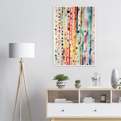 Farbig Gut, Poster mit Holzrahmen - Stiers Beste