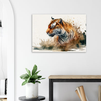 Faszination des Tigers, Leinwanddruck - Stiersbeste