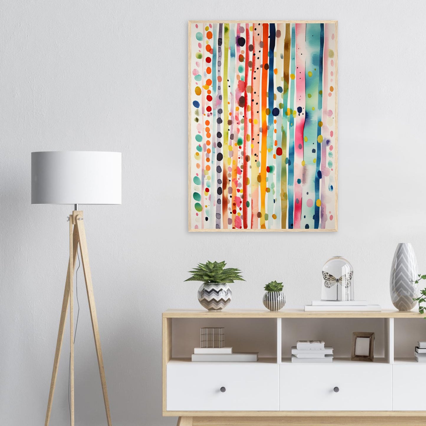 Farbig Gut, Poster mit Holzrahmen - Stiers Beste