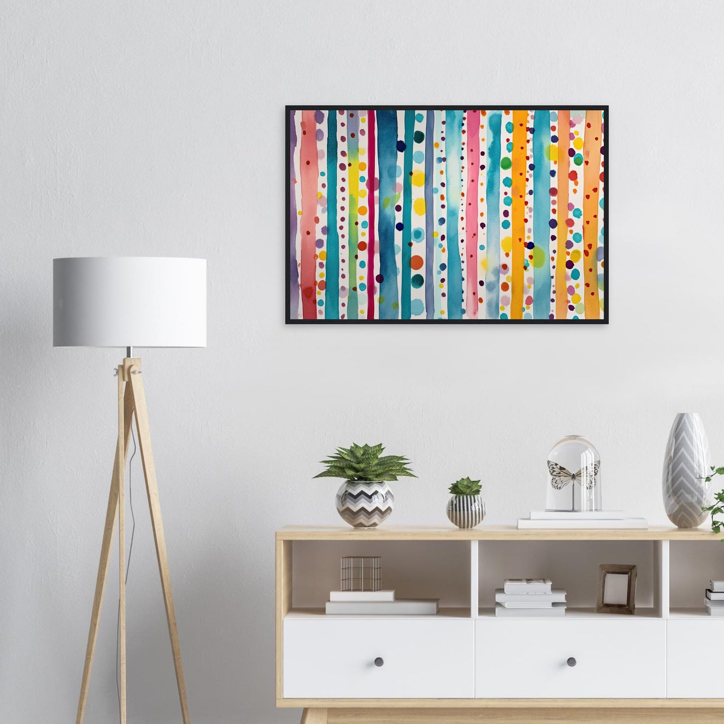 Farbwand, Poster mit Holzrahmen - Stiers Beste