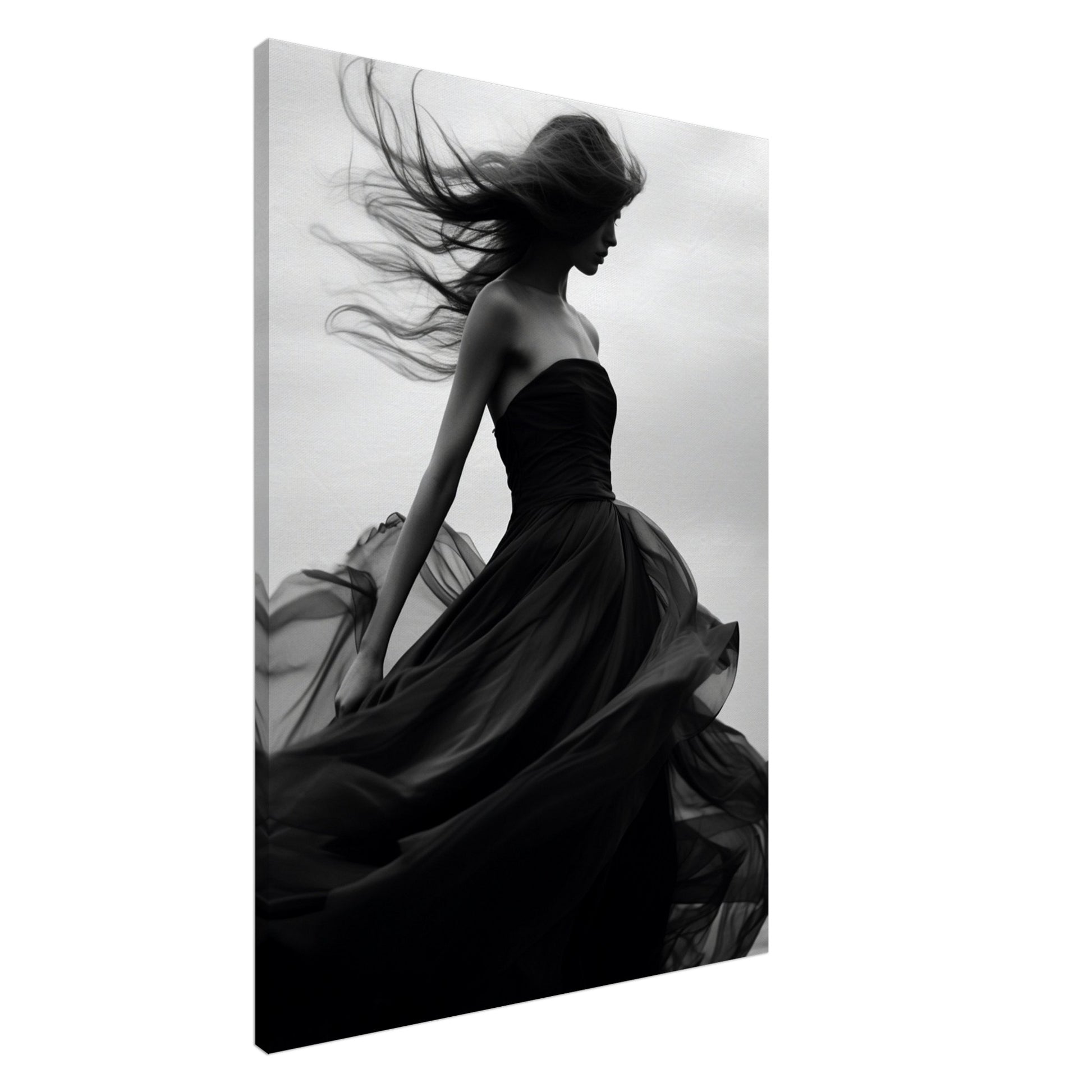 Eleganz im Wind, Leinwanddruck - Stiers Beste
