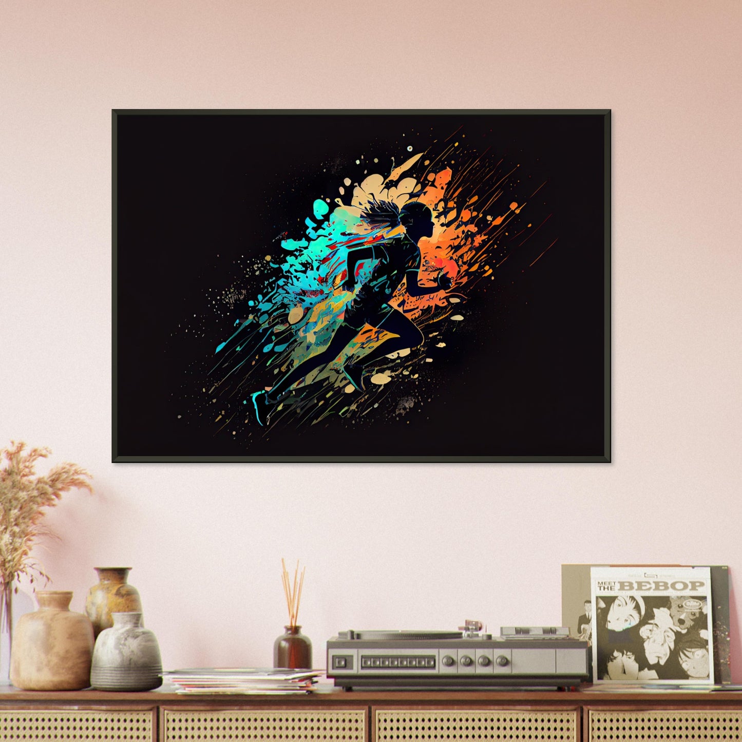 Runners Heaven, Poster mit Alurahmen - Stiersbeste