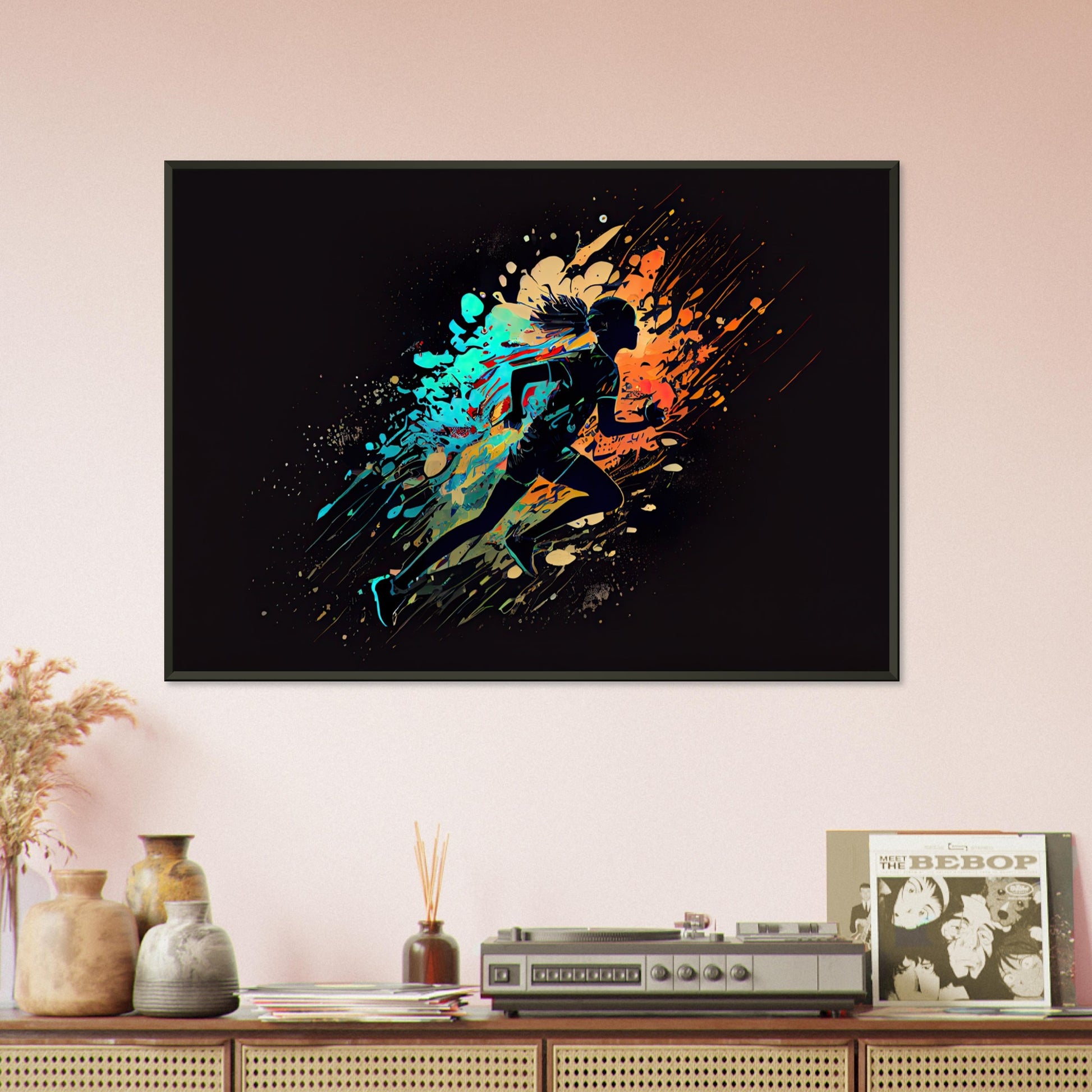 Runners Heaven, Poster mit Alurahmen - Stiersbeste